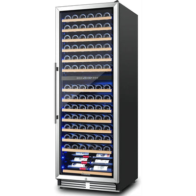 AOBOSI 24 inch Wine Cooler 154 Bottles Capacity Dual Zone