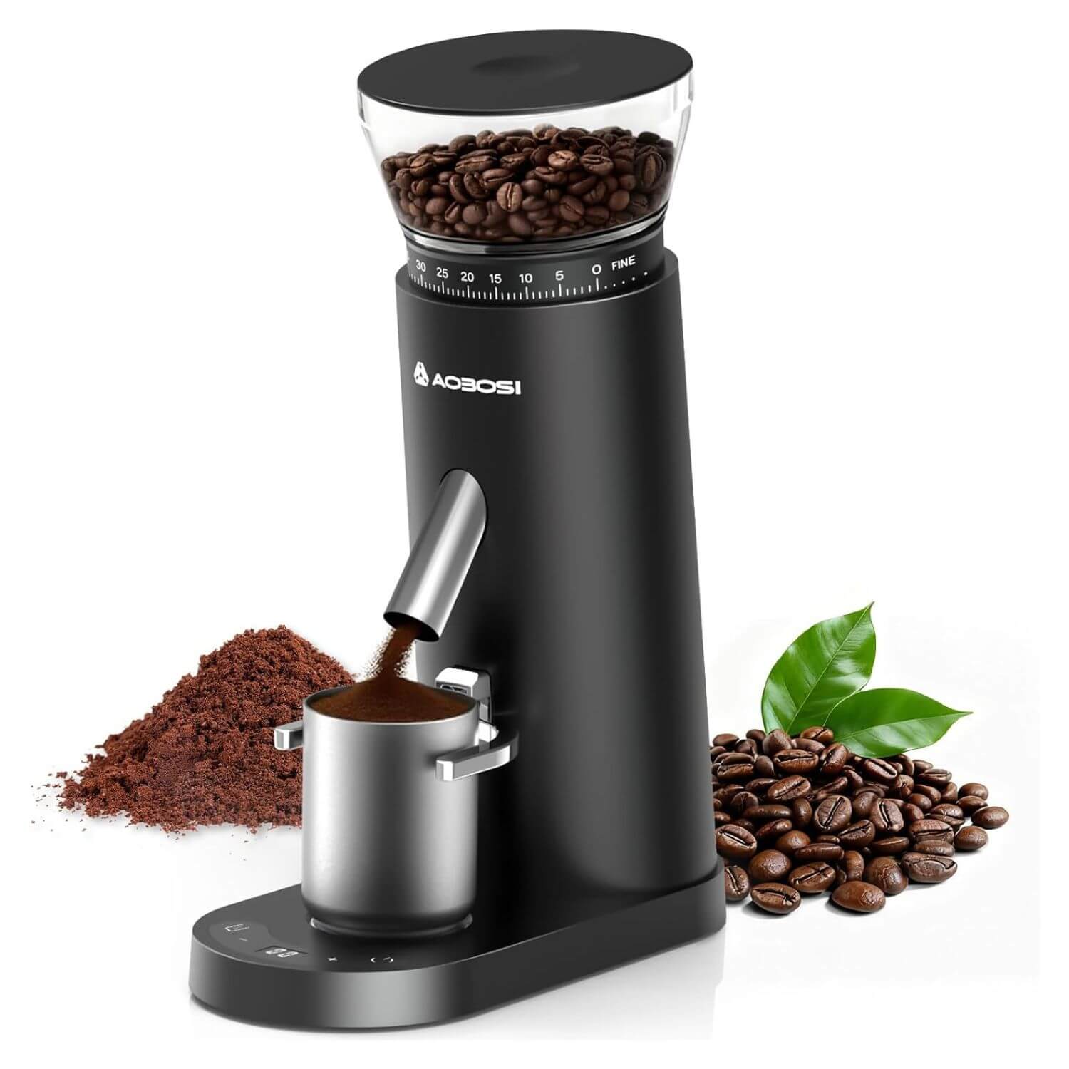 AAOBOSI Wireless Coffee Grinder 60 Grinding Levels