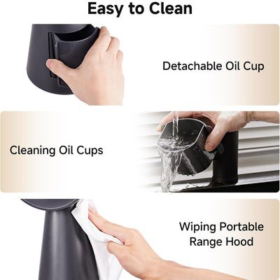 AOBOSI Portable Range Hood with Powerful 3 Speeds Fan for RV Kitchen