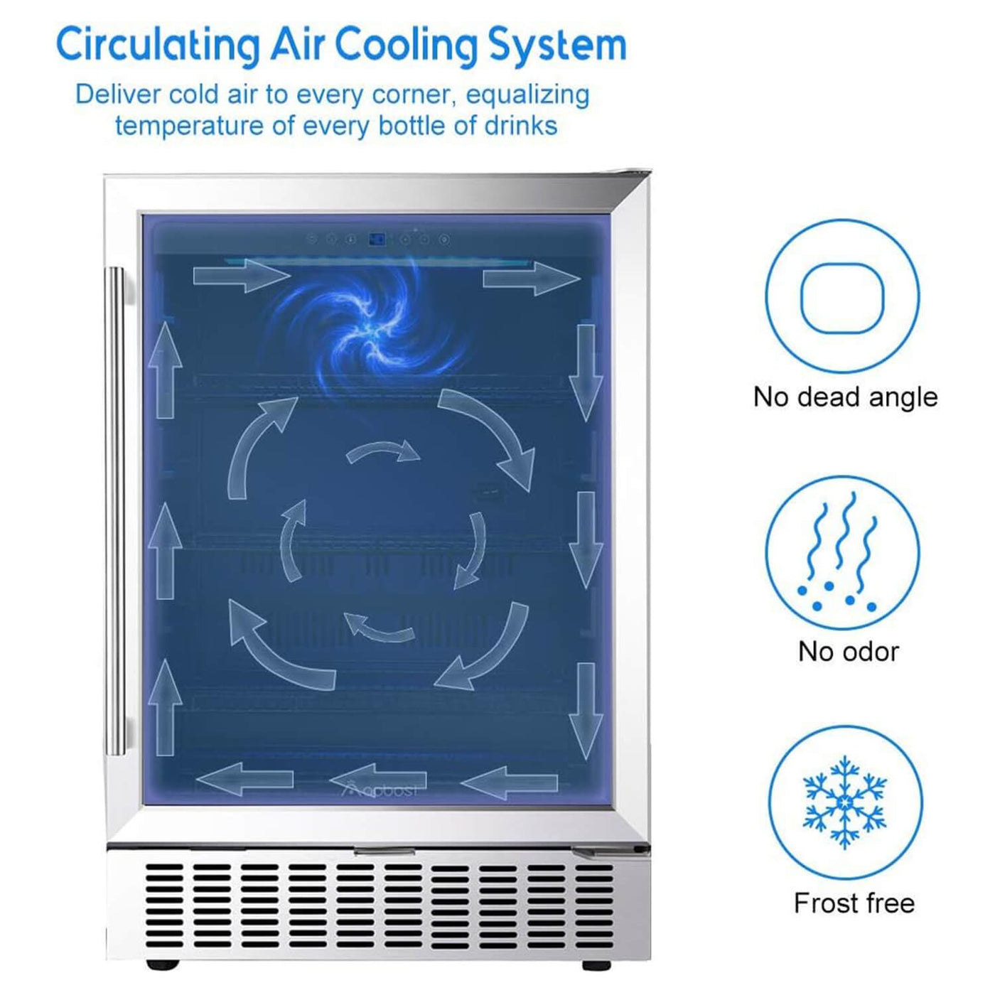 beverage cooler air cooling system