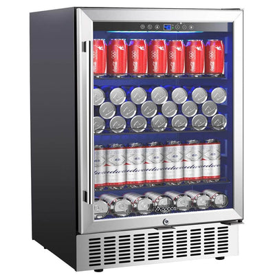 24 Inch Beverage Cooler 164 CANS Beverage Refrigerator