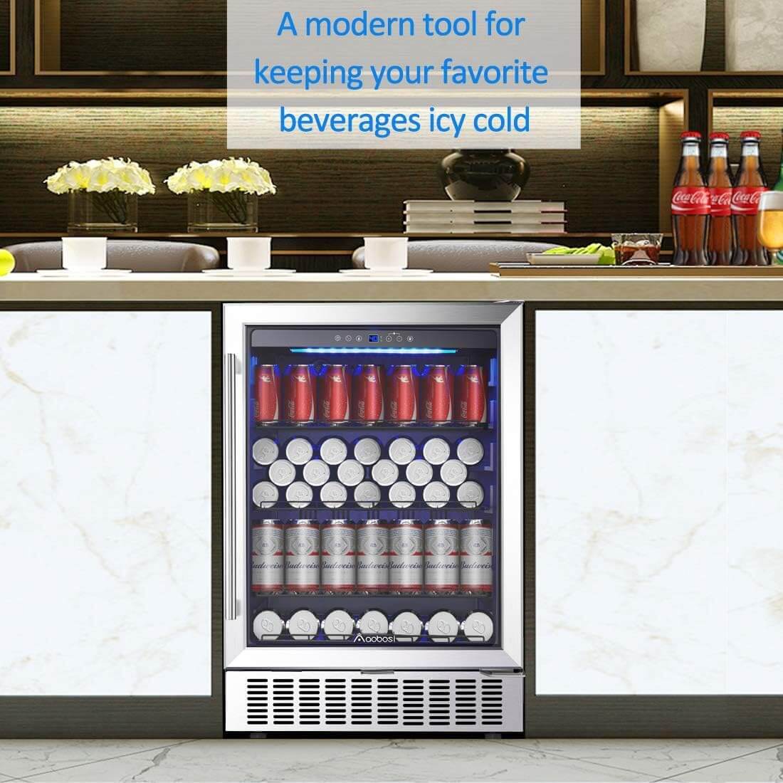 beverage cooler placement