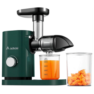 AOBOSI Slow Masticating Juicer Machine Without Filtering-Green