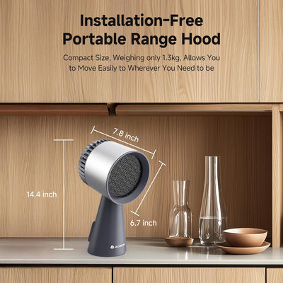 AOBOSI Portable Range Hood with Powerful 3 Speeds Fan for RV Kitchen