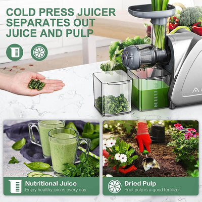 Aobosi Slow Masticating Juicer Cold Press Juicer Machine