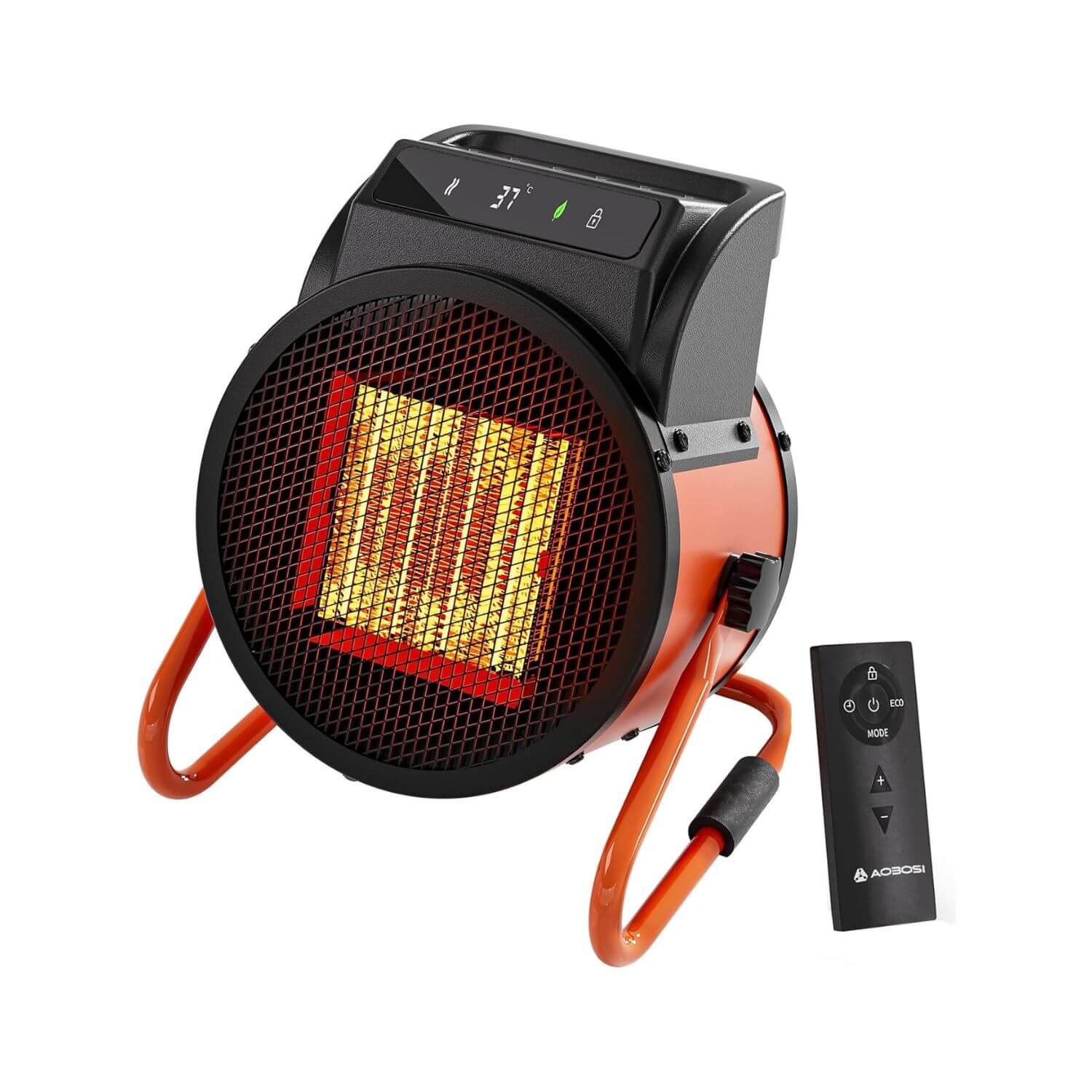 Aobosi Ceramic Fan Heater 3000W with Remote Control Fast Heat for Outdoor