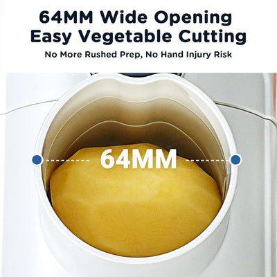 Aobosi 3 in 1 Electric Grater for Kitchen with Large Chute