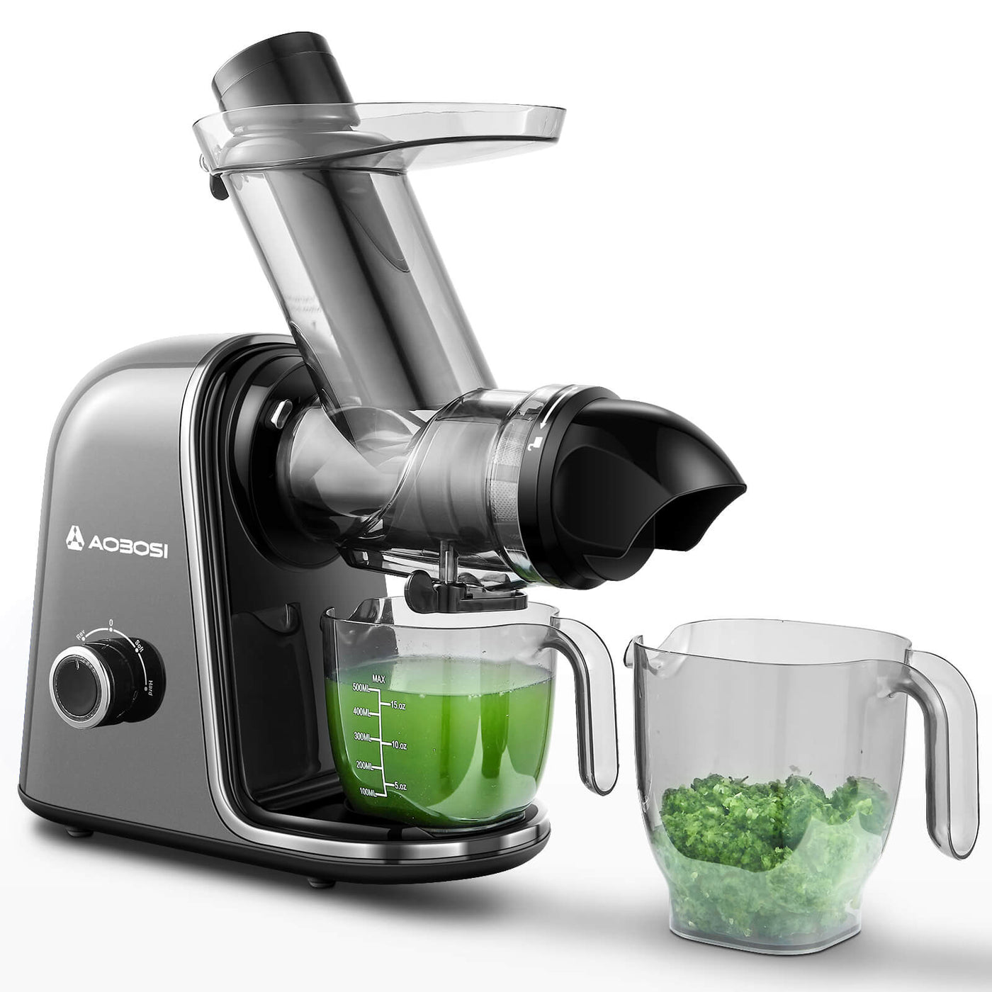 Aobosi Cold Press Juicer Machines with XL Tube Slow Juicer