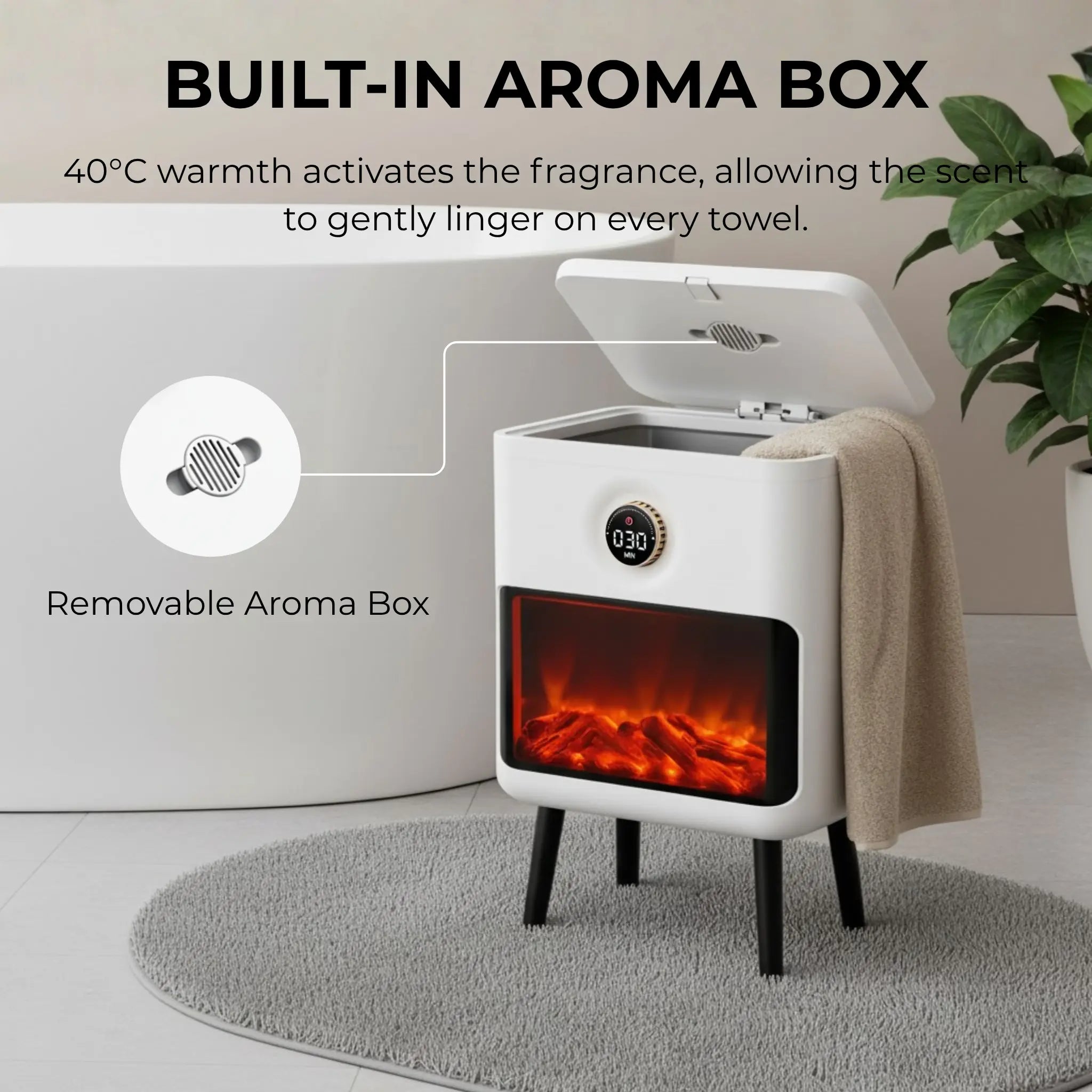 AOBOSI 22L Large Capacity Electric Towel Warmer Bucket