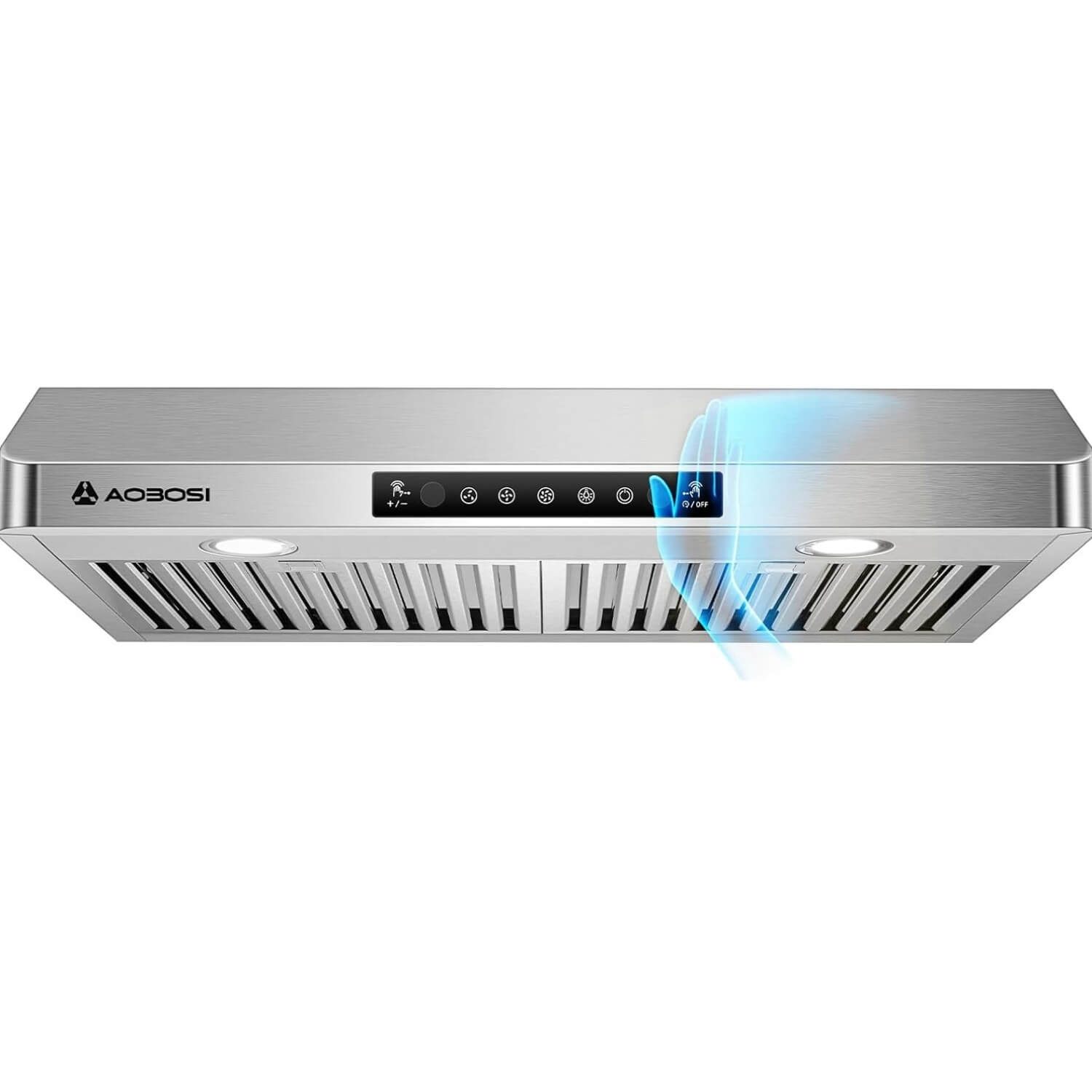 touch control and gesture sensing range hood