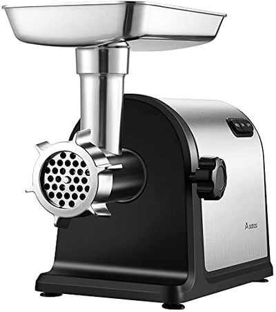 Heavy Duty Electric Meat Grinder, 3000W Max, 5 in 1 Sausage Stuffer, 3  Stainless Steel Grinding Plates, 5 Pounds/Min 