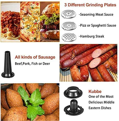 AOBOSI 3-IN-1 Meat Grinder Electric Sausage Stuffer and Grinder