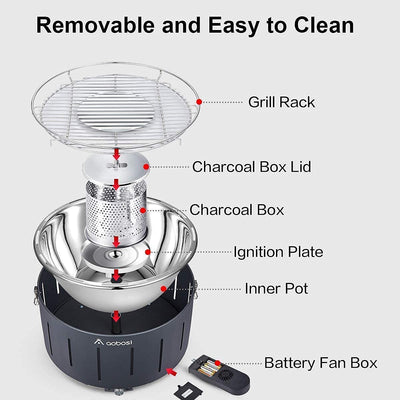 Aobosi CG09 Smokeless Barbecue Grill