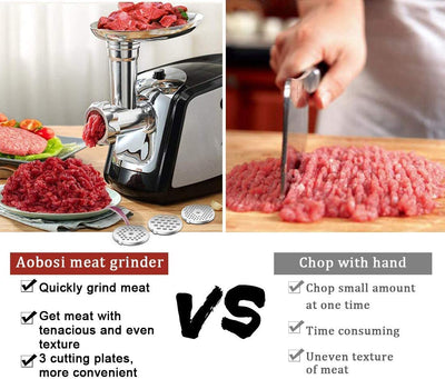 AOBOSI 3-IN-1 Meat Grinder Electric Sausage Stuffer and Grinder
