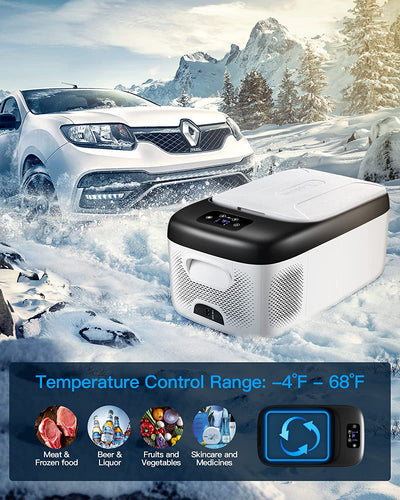 AOBOSI Small Car Refrigerator Freezer 20 qt/18L