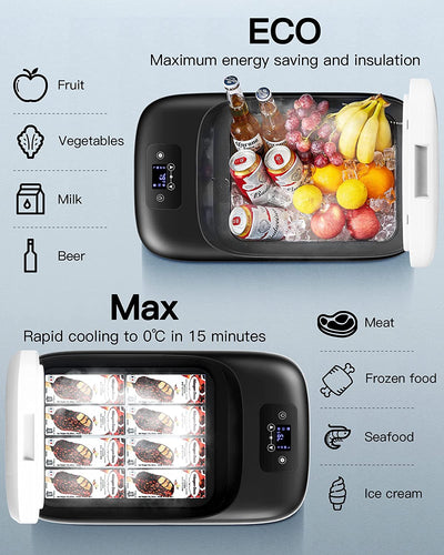 AOBOSI Small Car Refrigerator Freezer 20 qt/18L