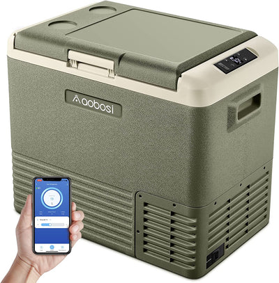 AOBOSI ‎12 Volt Car Fridge 53Qt/50L Green